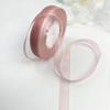 10 yards Rotolo di nastro di organza di colore pieno con bordo ondulato a coda di pesce per bouquet di fiori, regali, confezioni, decorazioni per feste di nozze