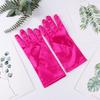 23cm 38cm 55cm Women Imitation Satin Silk Smooth Solid High Elasticity Stage Performance Dinner Etiquette Multicolor Gloves