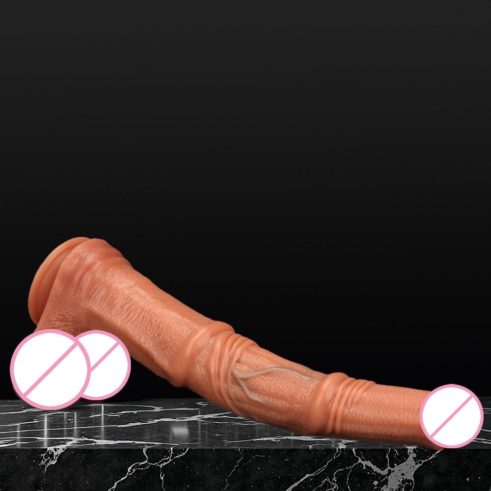 Extra Long Silicone Horse Hanging Penis for Men and Women Anal Plug Anal Plug for Masturbation Simulation Silicone Soft Penis
