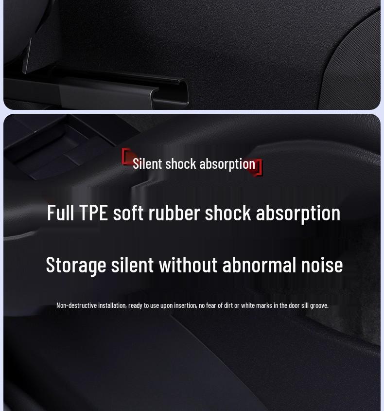 Tesla Model 3/Y Refreshed Door Slot Full Coverage Storage Box & Mat Accessories