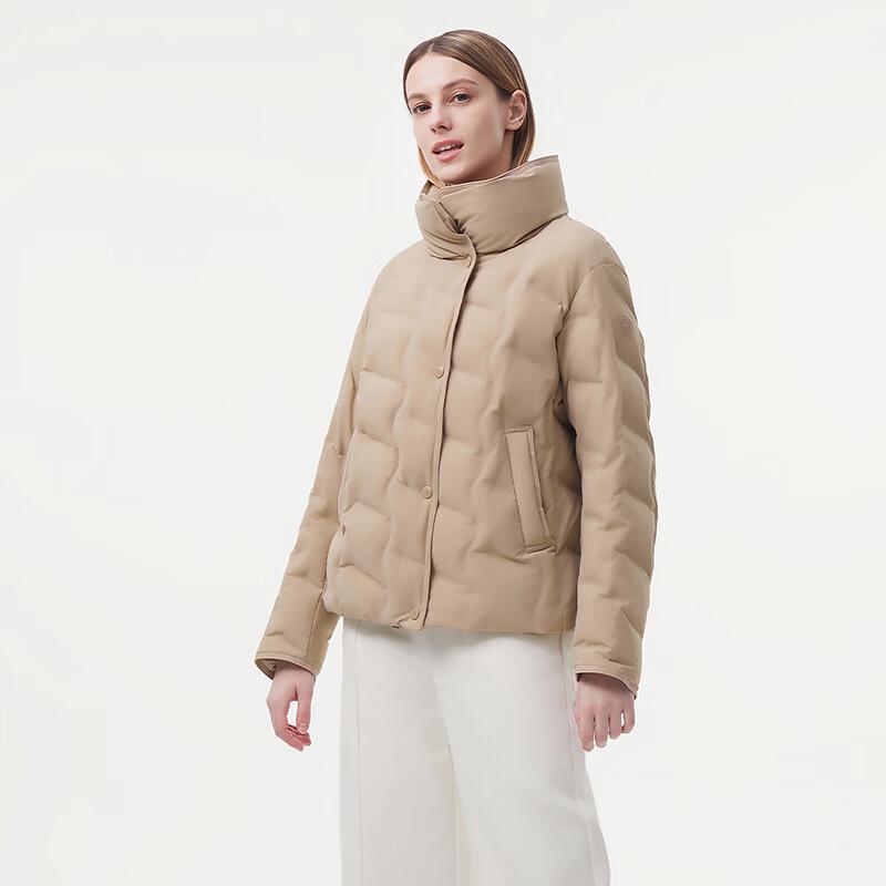 Tanboer Women's Short High-Neck Down Jacket