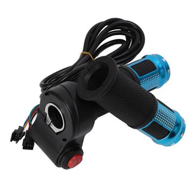 12V‑99V Universal 6 Core Electric Bike Throttle Handle With Two Section Three SpeedBlue
