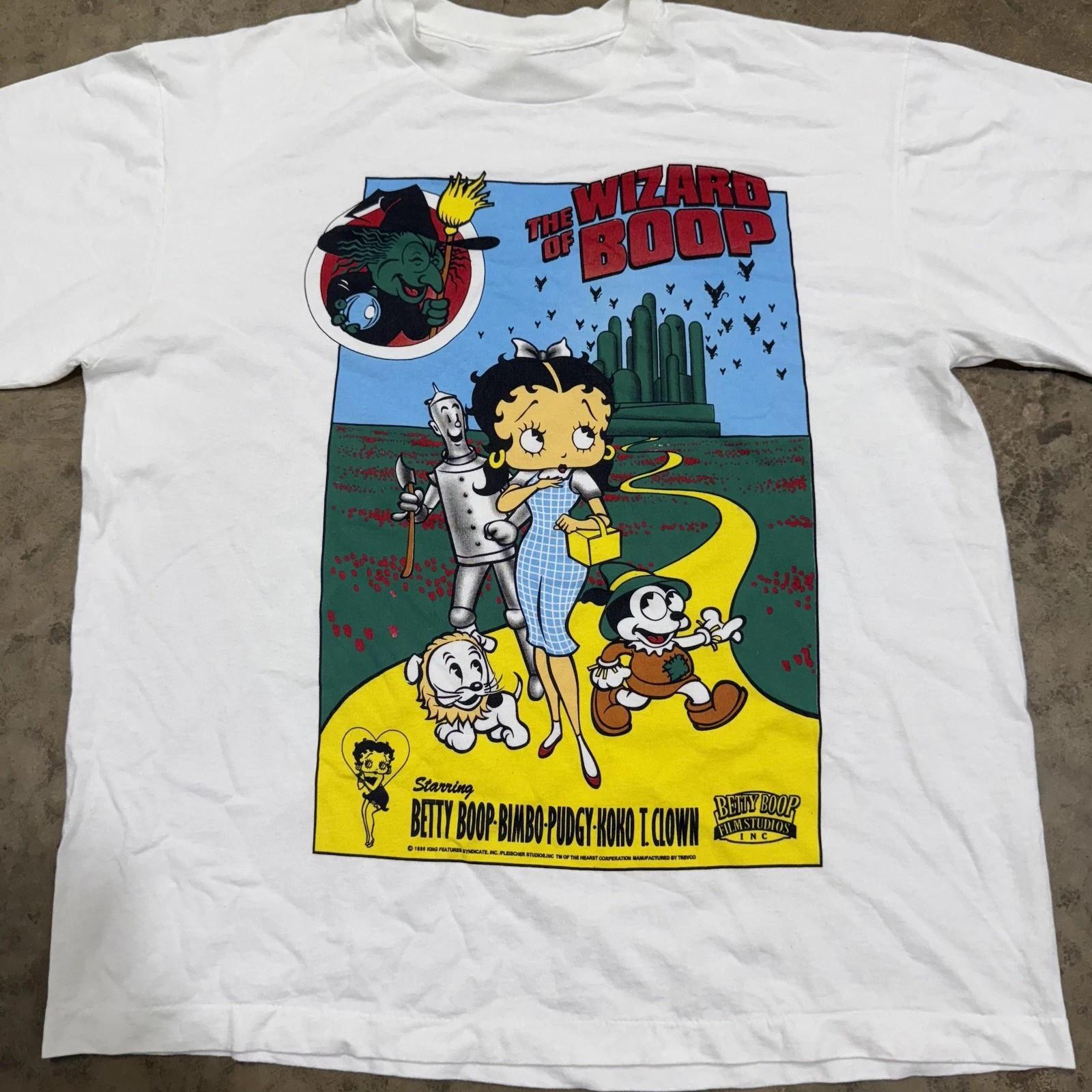 

Футболка Betty Boop Волшебник Бупа Мультфильм Фильм 90-е Бренд Comfort Colors Перепечатка S