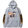 Japan Anime Haikyuu Shoyo Hinata and Tobio Kageyama Graphic Printed Hooded Men Women Manga Hoodies Casual Pullover Sweatshirt