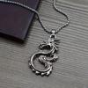 Chinese Dragon Pendant Necklace, 2024 Year of The Dragon Zodiac Jewelry