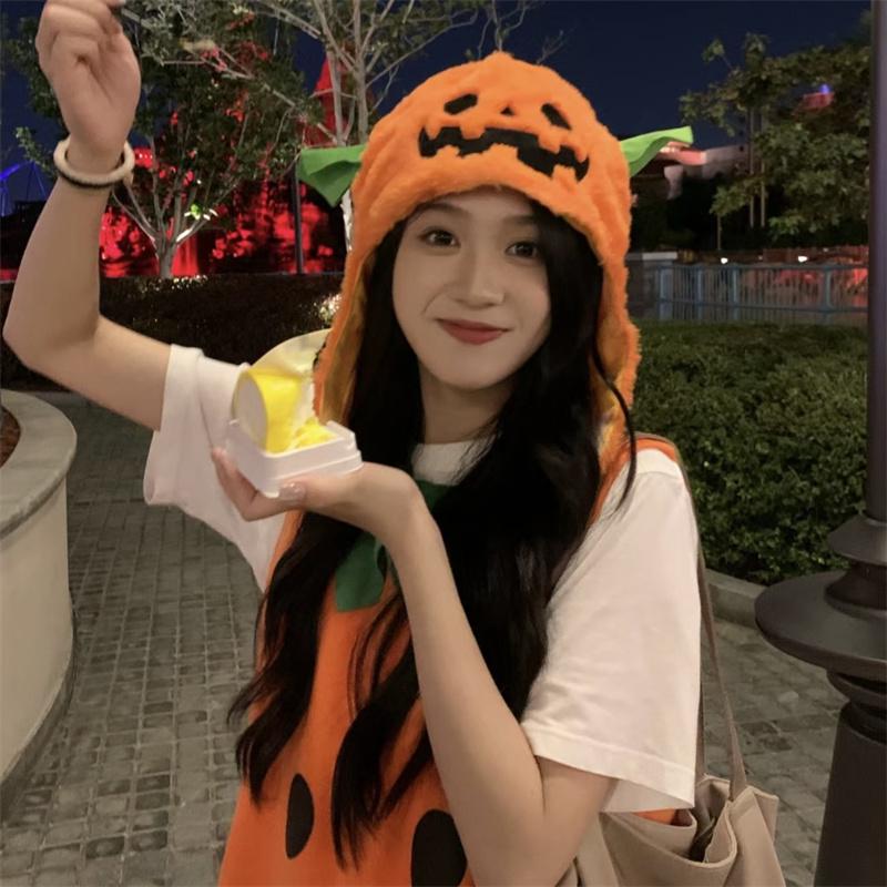 Halloween Cute Pumpkin Hat - Cosplay Festival Costume Headwear