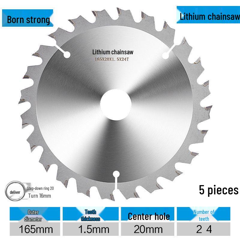 Lithium Electric Woodworking Saw Blades - 4", 5", 5.5", 6.5" Alloy Blades for Wood Cutting.