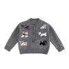 Boys Spring And Autumn Sweater New Baby Girl Cartoon Puppy Knitted Cardigan Jacket