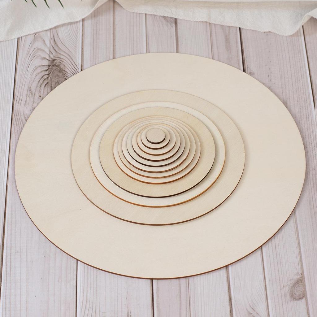 DIY Laser-Cut Geometric Peach Heart Poplar Wood Slices for Home Decoration