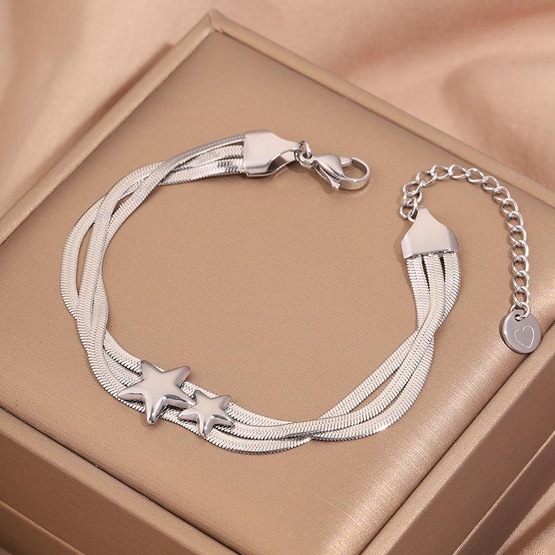 Popular bracelet, titanium steel does not fade, love zircon bracelet, high-end female light luxury niche bracelet, bracelet.