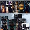 Halloween Magic Cat Phone Case For Redmi Note 14 15 Pro 5G 13 12 Pro Plus 11 11T 11E 11S 10 Pro 10S 9 9S Cover Cell Clear TPU Ca