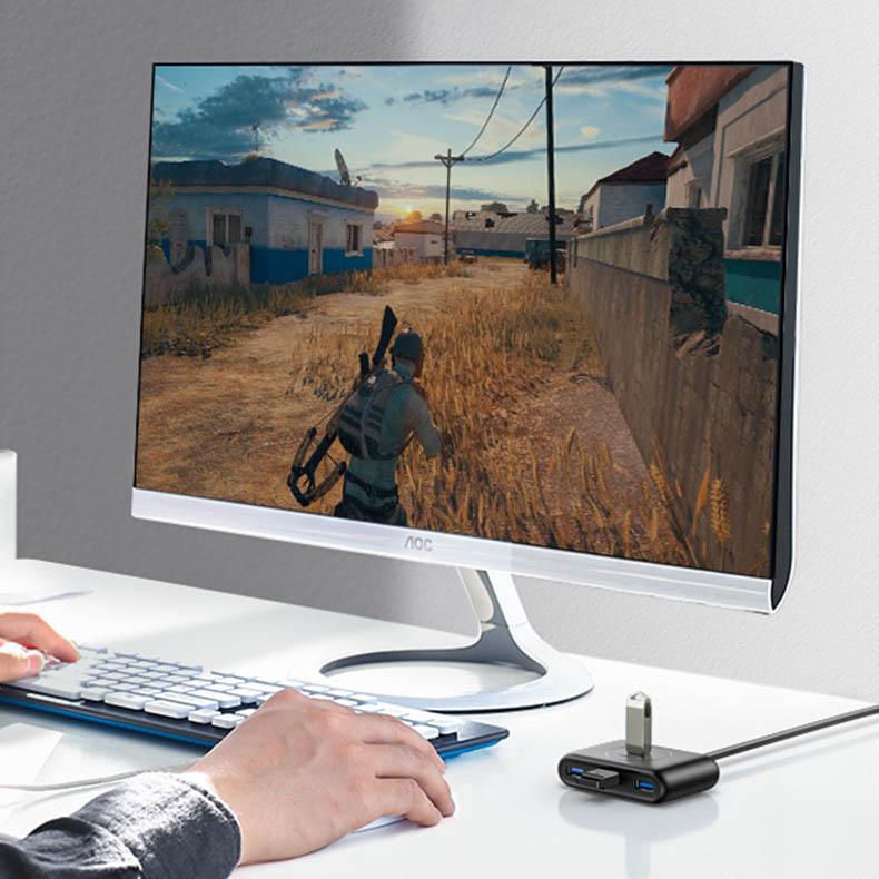 Ugreen Professional 4-Port USB 3.0 Hub with 1m White Cable (Model CR113)