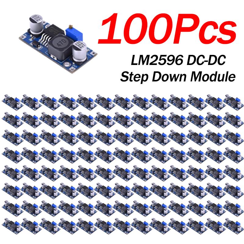 10-100Pcs Adjustable Output LM2596S Step Down Module DC to DC Buck Converter Voltage Regulator Conversion Power Supply Module