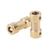 10 Pcs 5mm Brass Shaft Coupling Connector for 3D Printers Motor Accessories with Spanner Set Screws Shaft Extension Joint
