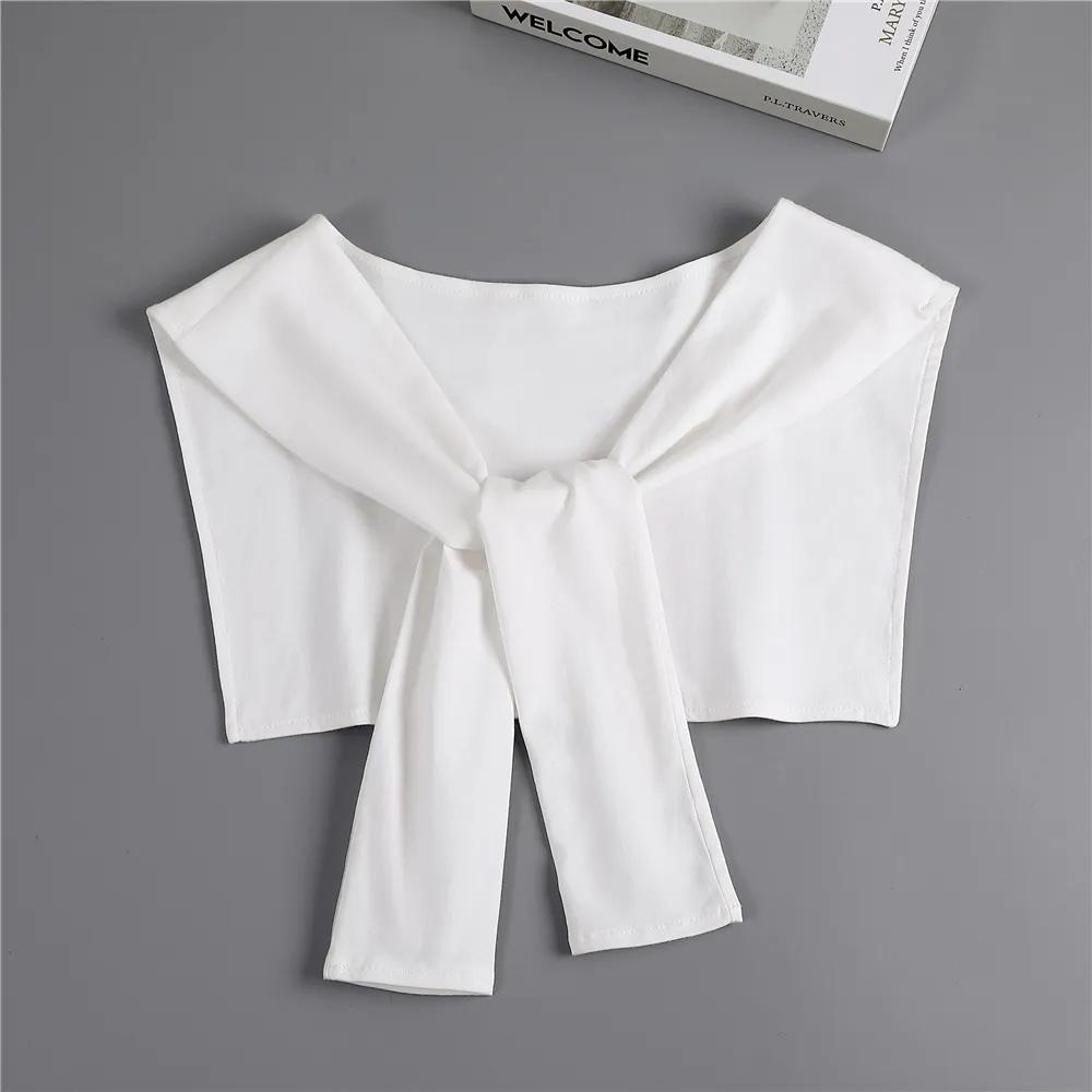 Fashion Knitted Fake Collar Shawl Ladies Shoulder Wrap Removable Detachable Collar for Women Striped False Collar