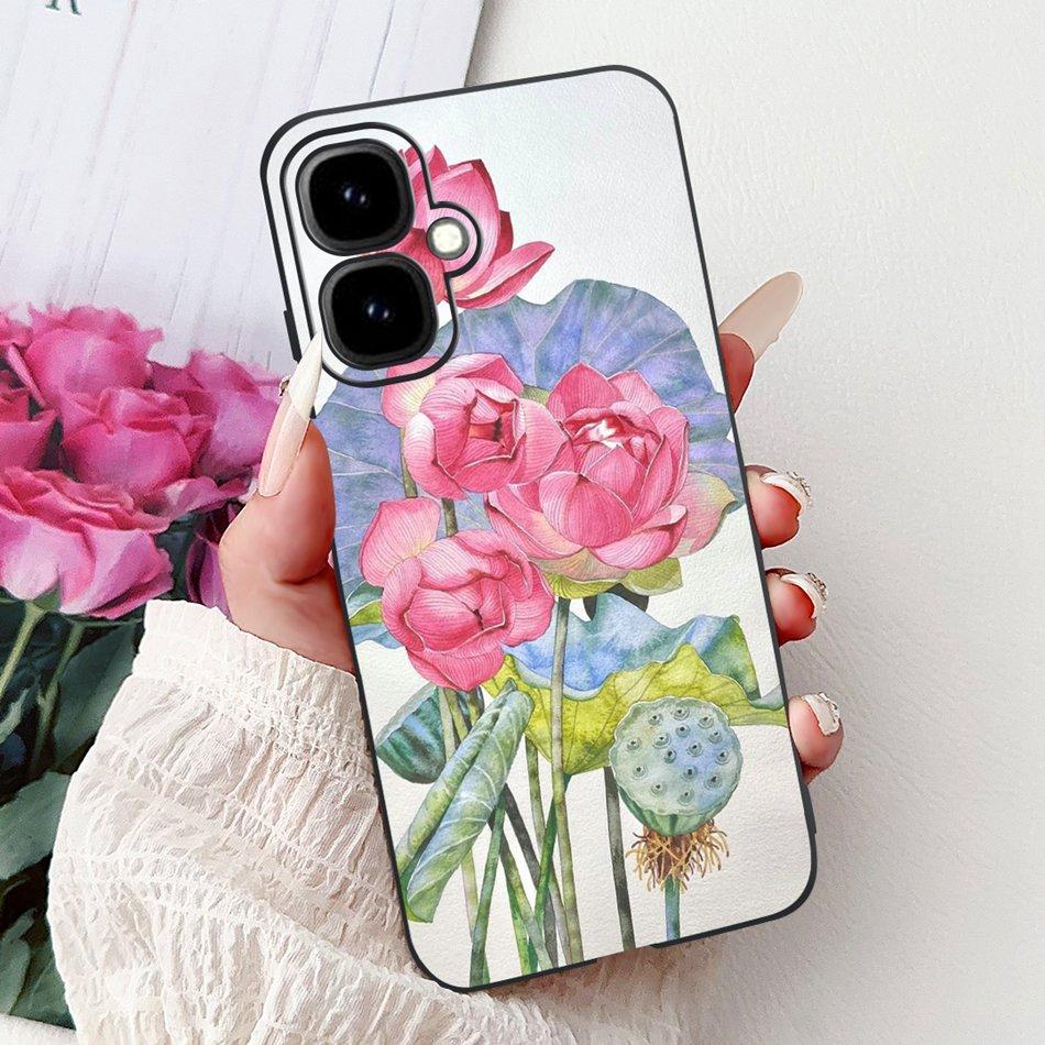 For Infinix Smart 10 2025 Elegant Floral Butterfly Phone Case For Infinix Smart10 Soft Silicone TPU Cases