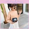 Trendy Korean Children's Shoulder Bag Fashionable Mini Crossbody Bag In Soft Pu Leather