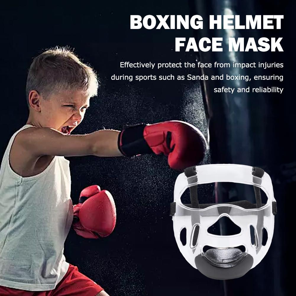 Professional Taekwondo Head Protector Mask Tactical Fast Helmet Face Cover Kids Muay Thai Boxing Taekwondo Karate Guard Mask