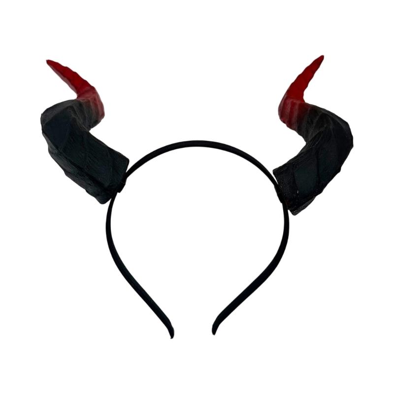 Dragon Horn Costume Headband for Theme Party Use, Plastic Horn Hair Accessory with Stage Show and Photo Prop Appeal