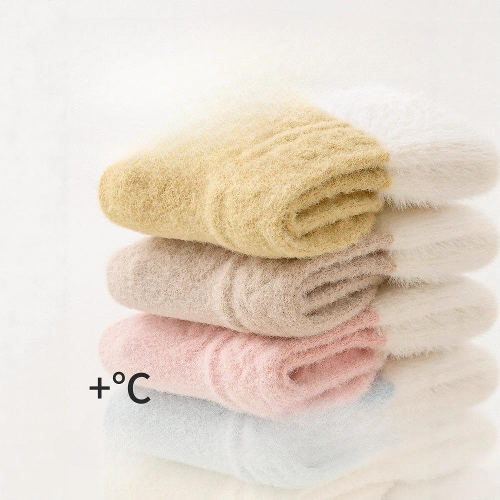 Winter Warm Cartoon Calf Sock for Infant Baby Sweet Toddler Mid-Calf with Animal Ears Seamless Toe Class A Newborn Infant Socks