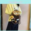 Cute Raccoon Little Cartoon Animal Doll Plush Backpack For School Travel And