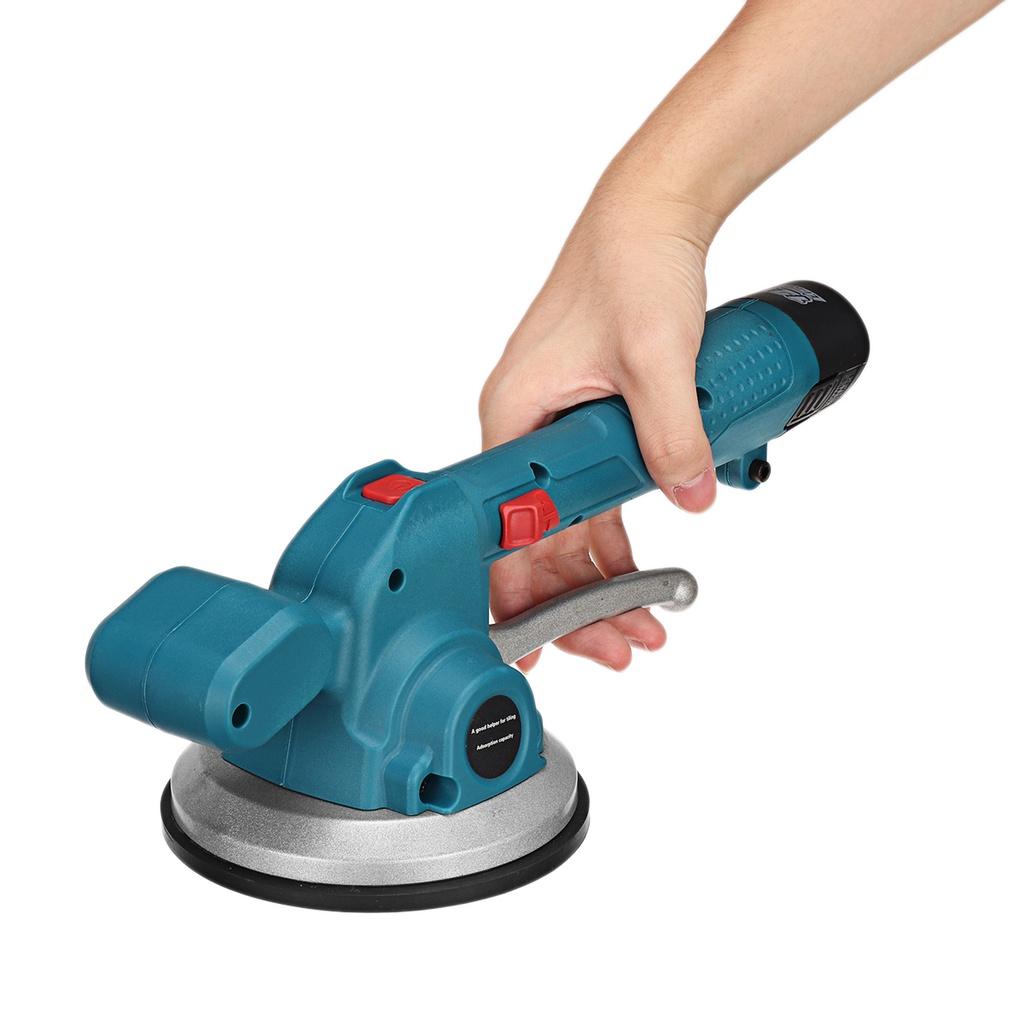 6 Geschwindigkeiten Fliesenverlegemaschine Saugheber Vibrator Einstellbares Wand- Bodenfliesen Verlege- Nivellierwerkzeug