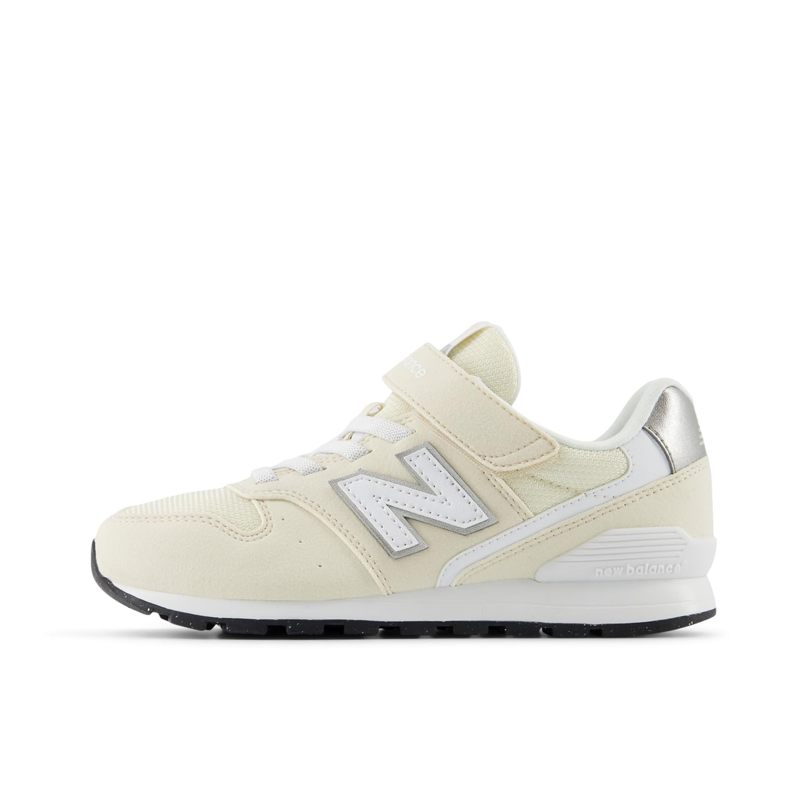 

New Balance Kids Sneakers YV996, Current Model, Elastic Lace, Velcro Closure, Boys and Girls, TL3 (Beige), Size 17.0 cm, Medium
