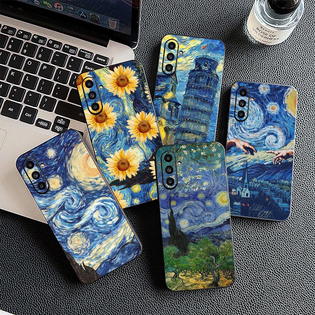 Sunflower Starry Night Van Gogh Phone Cover Case for Motorola Moto Edge 70 60 Fusion NEO Pro G Stylus G56 G96 G04 G05 20 Casing