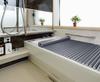 Topre Easy Wave Bathtub Lid, Shutter Type, 75 x 150 cm, Metallic Gray, Antibacterial, L15