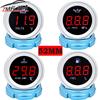 52mm Water Temperature Gauge Car Digital Meter LED Display Fuel Level Gauge Voltmeter Oil Pressure Gauge with Alarm Function