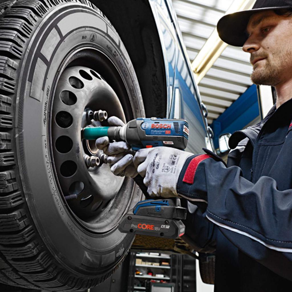 Bosch Professional 18V Cordless Impact Wrench X Carrying Case (6.0Ah 2, Charger, Included) GDS18V-300