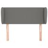 Maison Exclusive - Tête de lit avec oreilles Gris foncé 103x23x78/88 cm Tissu