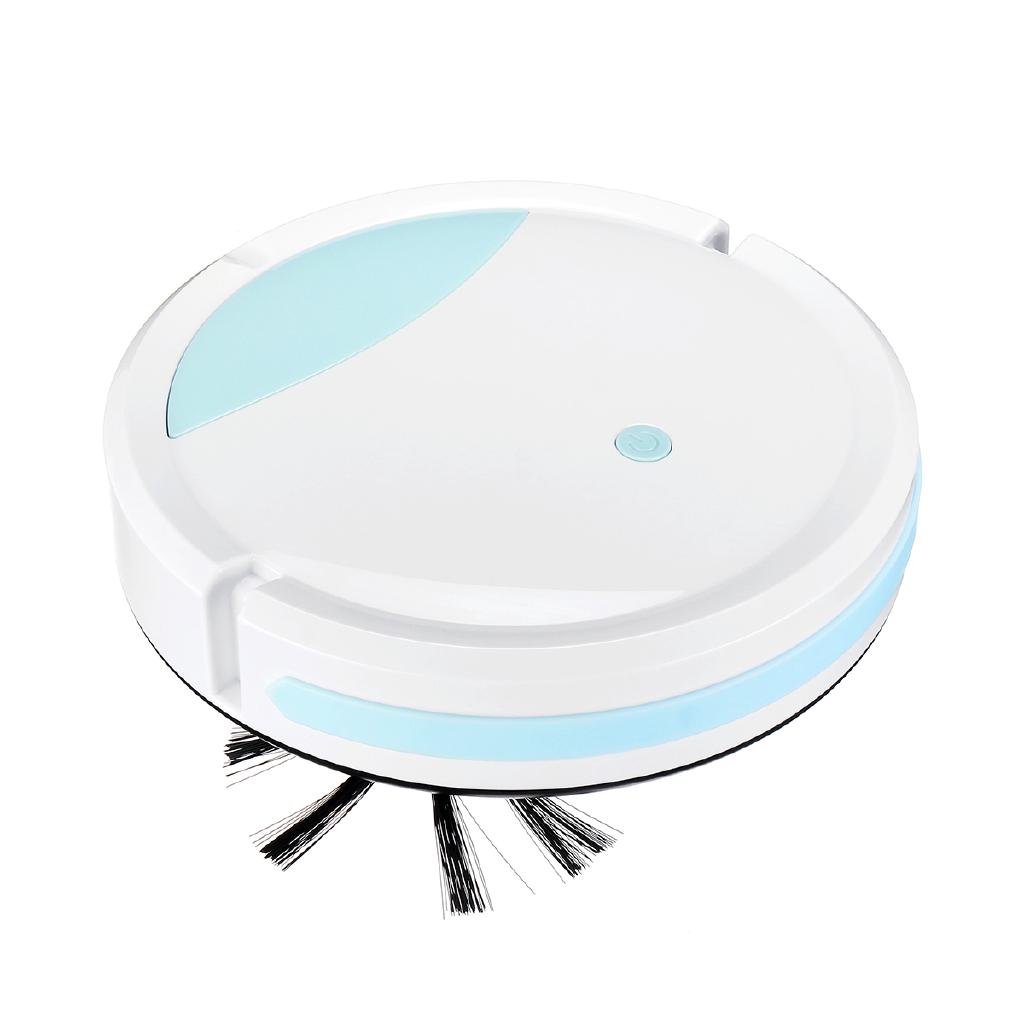 3-in-1 Smart Auto Sweeping Robot Vacuum Cleaner 100min Rechargeable Strong Suction Flexible Move Driving Floor Mopping Run