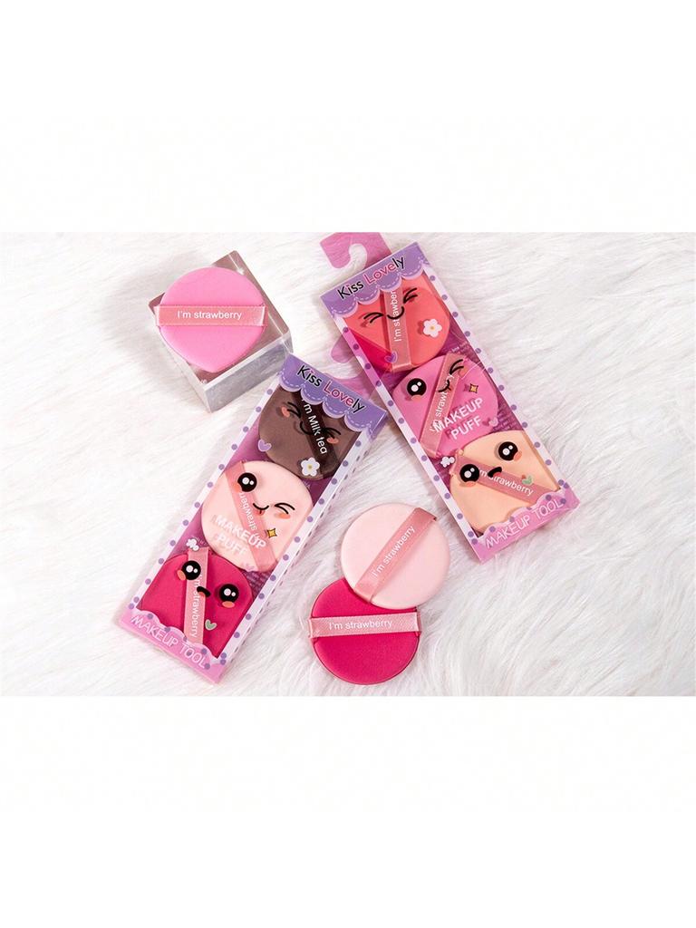 3PCS Powder Puff, Suitable For Both Dry And Wet Use, Does Not Eat Powder For Facial Makeup Tools (Dr