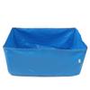 Foldable Waterproof Outdoor Blue Pool Fish Tank Pond 1x1.5x0.6M PVC Coated Banner Anti-UV Swimming Pool Blue Movable Blue Coated Banner