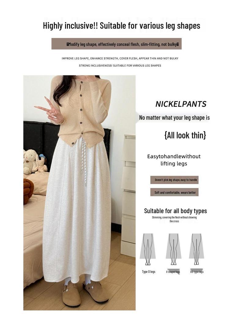 Women's Plus Size Quick-Dry Floral A-Line Midi Skirt - Trendy Summer Workwear 2026 Collection (Pumpkin)