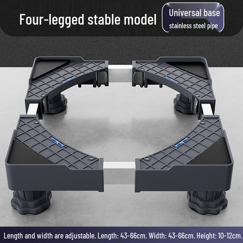 Universal Washing Machine and Refrigerator Roller Stand with Movable Casters