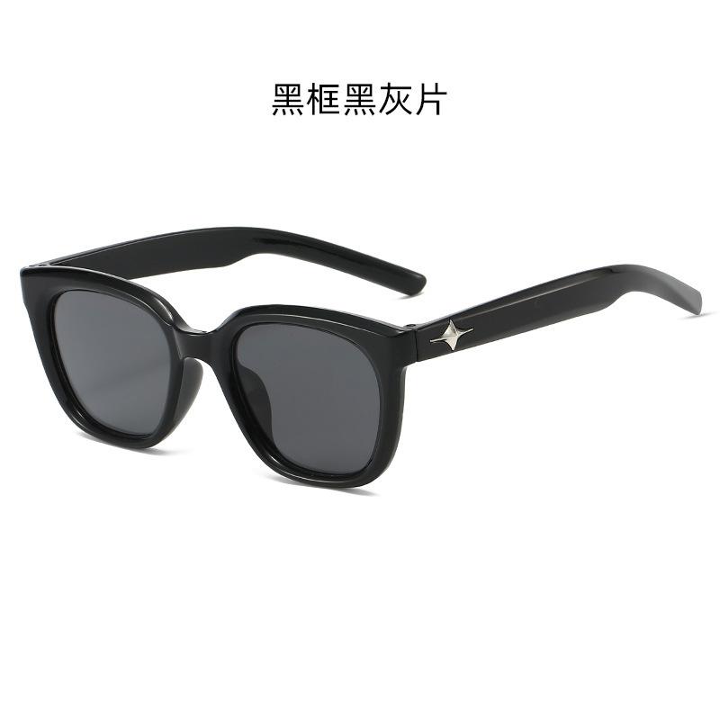 New European and American Style GM Women's Korean-style Sunglasses with Large Frames for Square and Round Faces, Slimming Effect, Fashionable Retro