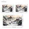 2D Chinese Ink Mountain Backdrop for Traditional & Zen Themed Photoshoot