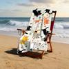 A Beach Towel Themed for Cat Lovers, Perfect for Pet Day, Cat House, Pet Owner'S Living Room, Cat-Themed Venue, Cat Caf