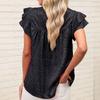 Summer New Fashion Leopard Printed Casual Shirts Women Summer Tops Flying Sleeve Slim Fit Casual Blouse for Women Elegant Solid Pullover Shirt 26626