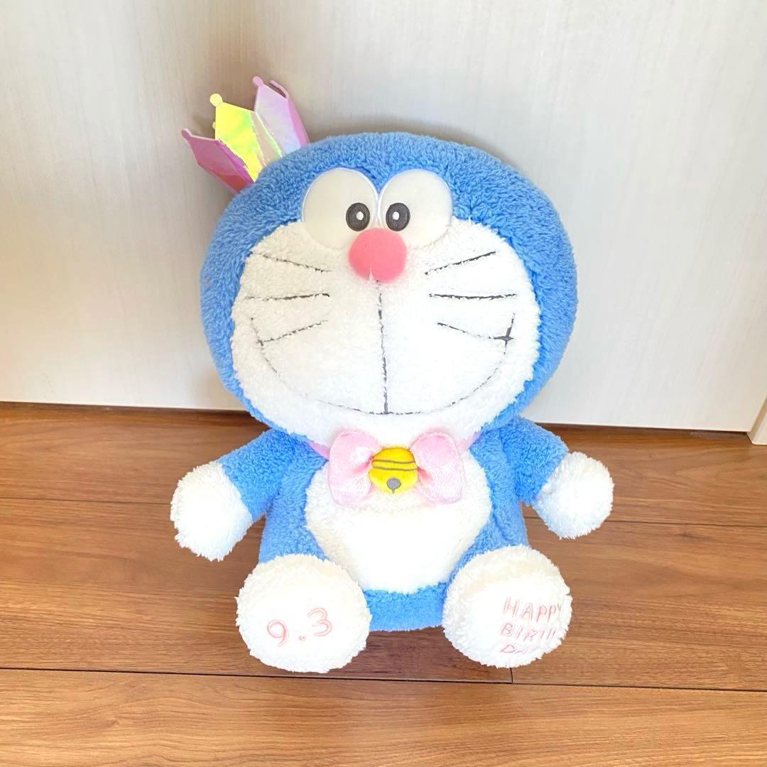 [New and unused] Doraemon Birthday BIG Plush Birthday Crown