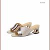 New Style Chunky Women's Shoes with Anti-slip Toe Cap and High Heels, Large Size, Flip-flops