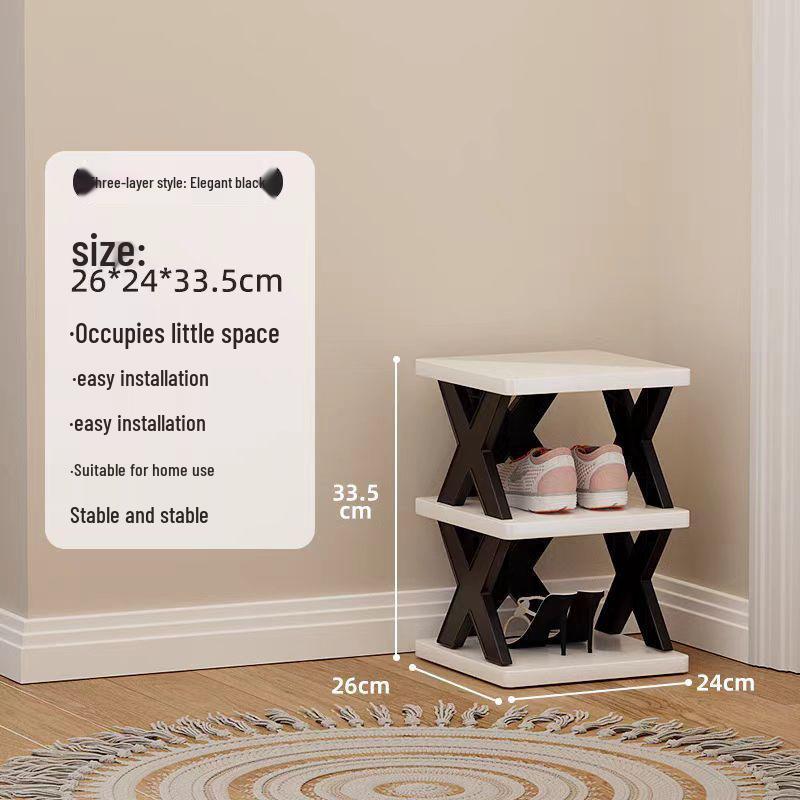 Space-Saving Dustproof Folding Shoe Rack for Narrow Entryways, Offices, or Dorms