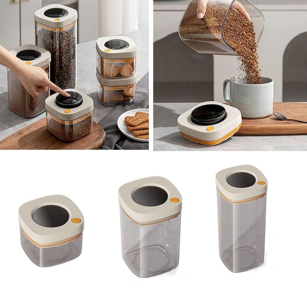 

380/1100/1800ml Sealed Jar Fresh-Keeping Grains Cans Practical Vacuum Seal Container Box Kitchen 380ml