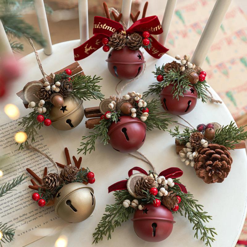 8 Pack 6.5cm Christmas Bells Jingle Bell Christmas Tree Ornaments Christmas Bells Door Wall Charms 2026 Xmas Decoration Supplies