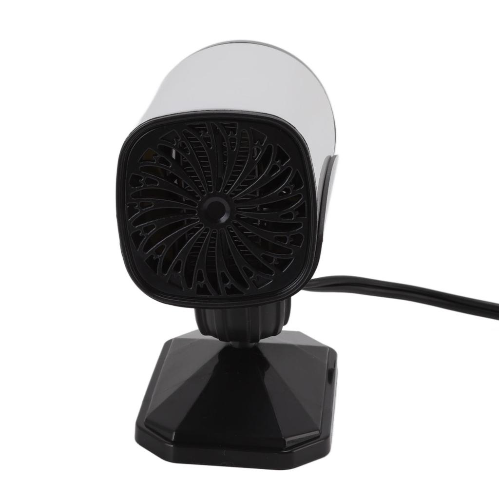 2 Gear Black Car Heater Cooler Dual Use Fast Heating Cooling Car Windshield Defroster 150W 24V White