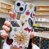 Vintage Sun Diamond Fish For iPhone17/15/14ProMax Phone Case Apple 13/12/11 Abstract