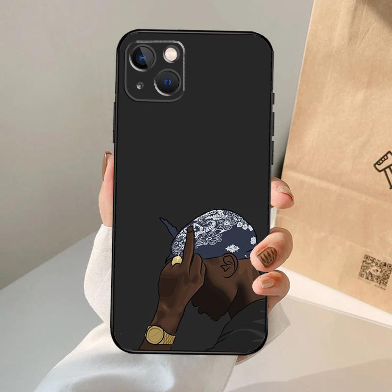 Rapper 2pac Singer Tupac Phone Case For iPhone 17 Air 16 15 14 13 11 12 Pro Max 13 12 mini 15 16 Plus 16e Cover Coque