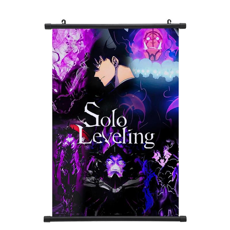 Anime Solo Leveling Sung Jin Woo Plakát Nástěnný Závěs Tisk Domácí Obývací Pokoj Ložnice Bar Dekorace